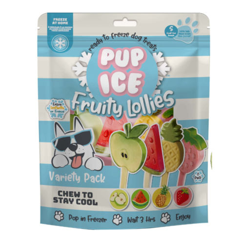 Pup Ice - Hondenijsje Fruit Lollie Mix 8st - Afbeelding 3