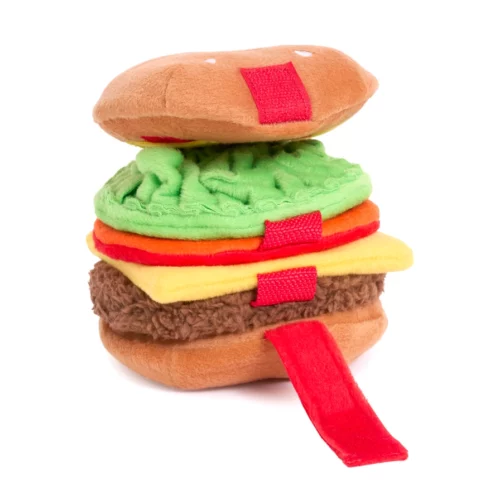 Zippypaws - Hondenspeelgoed Snufflerz Stacks - Cheeseburger - Afbeelding 2