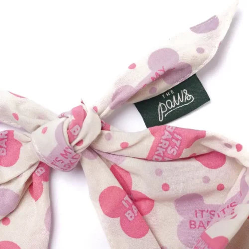The Paws - Barkday Honden Bandana Roze - Afbeelding 2