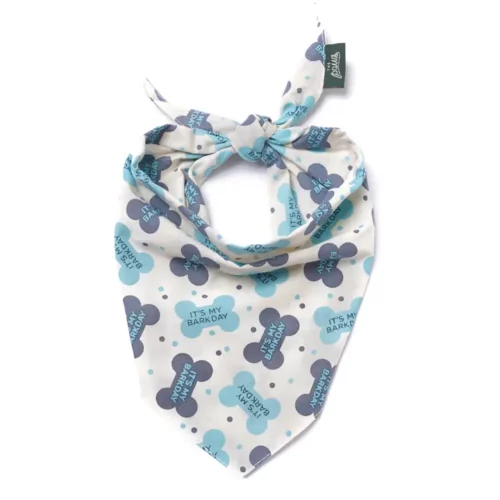 The Paws - Barkday Honden Bandana Blauw