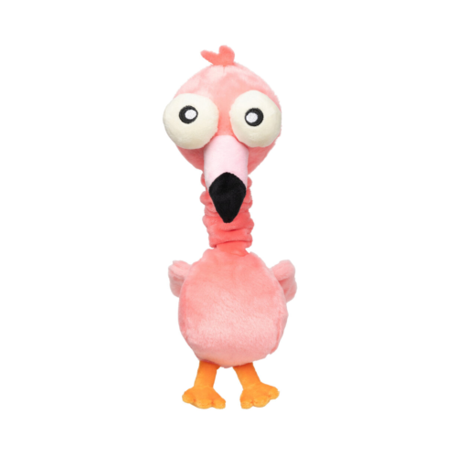 Fuzzyard - Hondenspeelgoed - Neckole The Flamingo