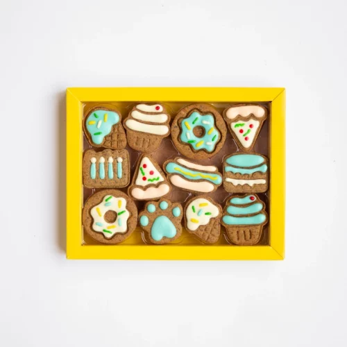 Dog Biscuits - Celebration Box Blauw