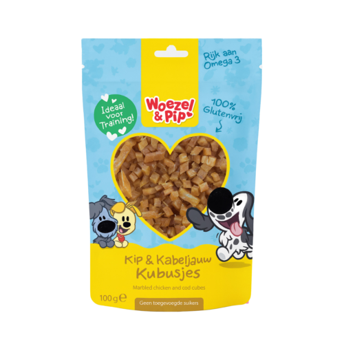 Woezel & Pip - Kip & Kabeljauw Kubusjes