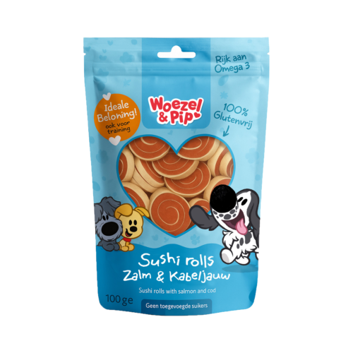 Woezel & Pip - Sushi Rolls Zalm & Kabeljauw