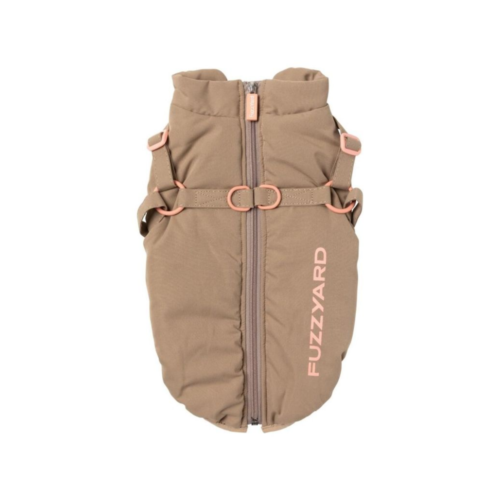 Fuzzyard - Hondenjas Horizon Taupe/Roze