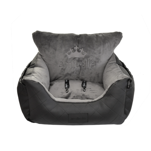 Amibelle - Honden Autostoel Zwart/Grijs