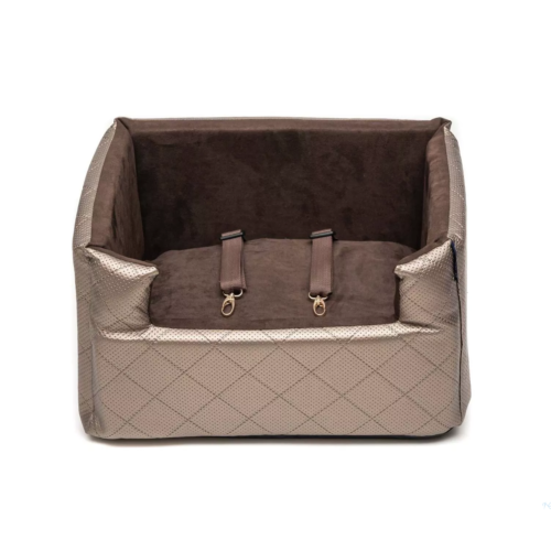 Amibelle - Honden Autostoel Mia Metallic Brown