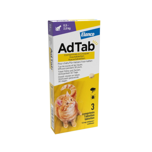 Adtab Kauwtablet Kat - 0,5-2 kg