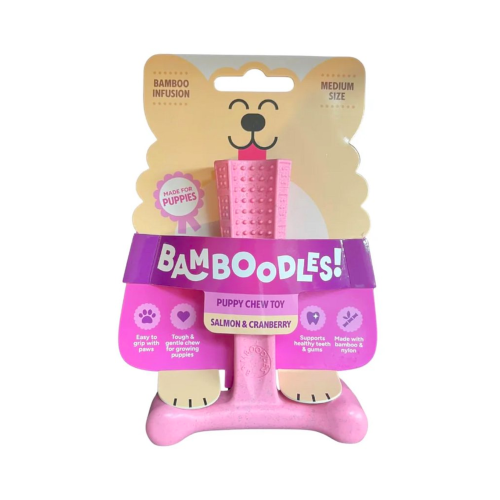 Bamboodles! - Dental Chew T-Bone - Puppy - Zalm & Cranberry