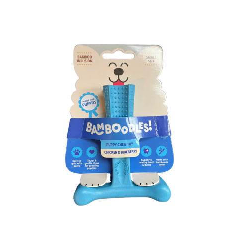 Bamboodles! - Dental Chew T-Bone - Puppy - Chicken & Blueberry