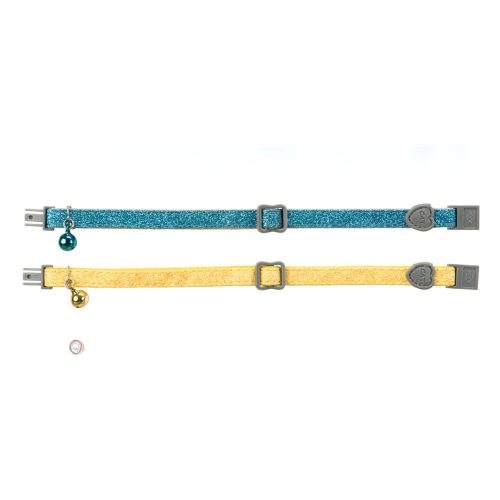 Trixie - Kattenhalsband glitter - set 2 stuks