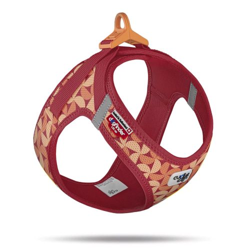 Curli - Hondentuig Clasp Air-Mesh Semi Circle Red