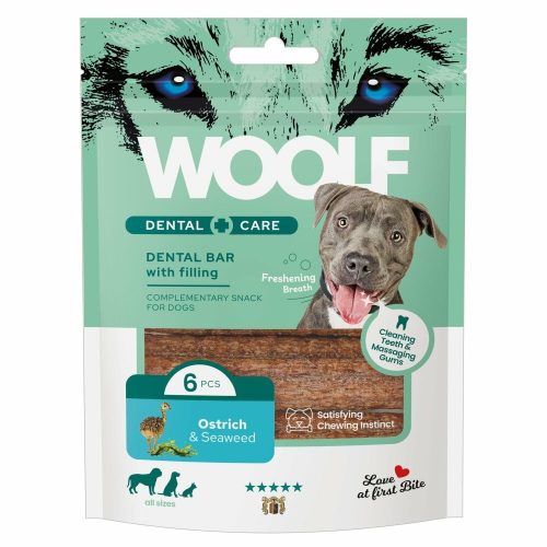 Woolf - Dentalbars with Filling - Struisvogel & Zeewier