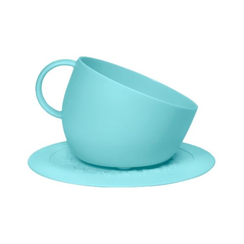 United Pets - Voer/Waterbak - Kop & Schotel Roze Turquoise